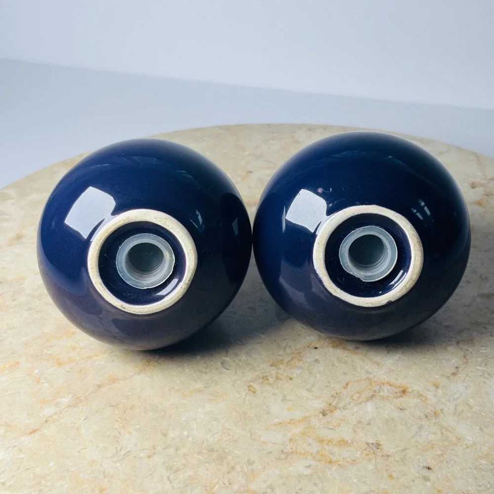 Vintage Anthropomorphic Purple Eggplant Salt & Pepper Shaker Set Vegetable Retro